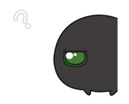 Daily sweet - Monster black & white sticker #12653330