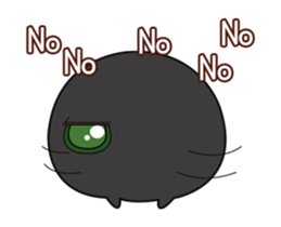 Daily sweet - Monster black & white sticker #12653331