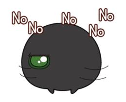 Daily sweet - Monster black & white sticker #12653331