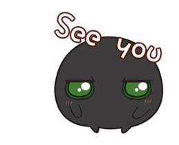 Daily sweet - Monster black & white sticker #12653333