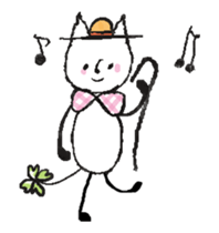 animation! Four Leaf Clover cat sticker #12653374