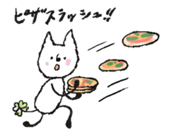 animation! Four Leaf Clover cat sticker #12653377