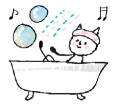 animation! Four Leaf Clover cat sticker #12653390