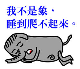 Not the elephant sticker #12653996