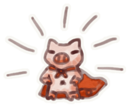 Pink pig's daily sticker #12654045