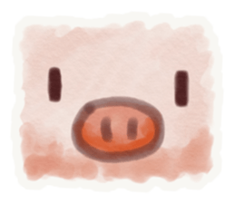 Pink pig's daily sticker #12654068