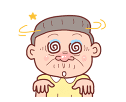 Taiwan Grandmother happy sticker #12654687