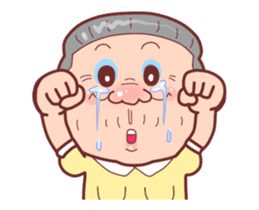 Taiwan Grandmother happy sticker #12654695