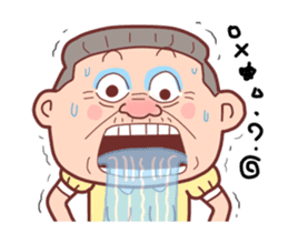 Taiwan Grandmother happy sticker #12654701