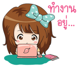 Fried rice (cute office Girl) sticker #12654807