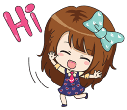 Fried rice (cute office Girl) sticker #12654809