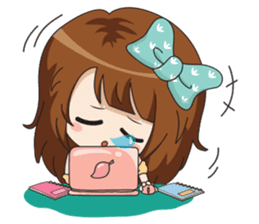 Fried rice (cute office Girl) sticker #12654822