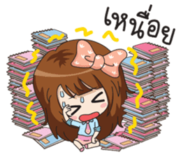 Fried rice (cute office Girl) sticker #12654830