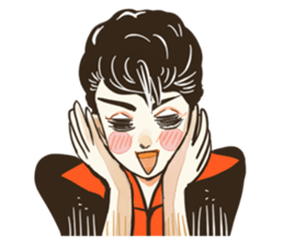 Quiff hairstyle (2) sticker #12655613