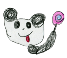 Panda stickers made by girl 7years old sticker #12655665