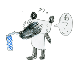 Panda stickers made by girl 7years old sticker #12655669