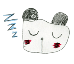 Panda stickers made by girl 7years old sticker #12655672