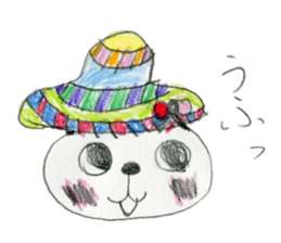 Panda stickers made by girl 7years old sticker #12655673