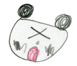 Panda stickers made by girl 7years old sticker #12655687