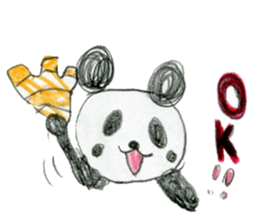Panda stickers made by girl 7years old sticker #12655694