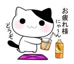 Nyanchi of black-and-white cat3 sticker #12656482