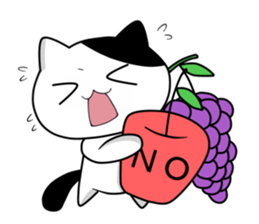 Nyanchi of black-and-white cat3 sticker #12656488