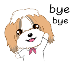 Dog office life sticker #12657832