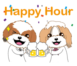 Dog office life sticker #12657845