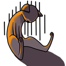 Skinny Cat sticker #12658087