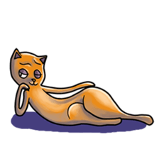 Skinny Cat sticker #12658089