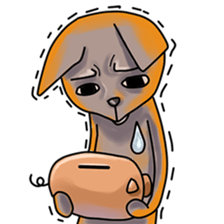 Skinny Cat sticker #12658095