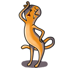 Skinny Cat sticker #12658096