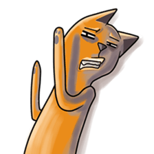 Skinny Cat sticker #12658102