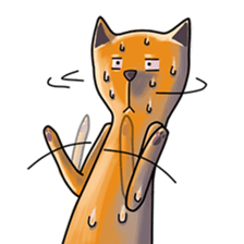 Skinny Cat sticker #12658103