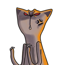Skinny Cat sticker #12658104
