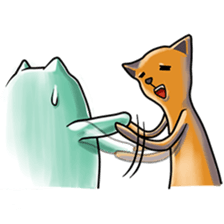 Skinny Cat sticker #12658110