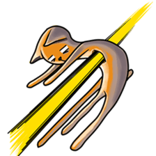 Skinny Cat sticker #12658113