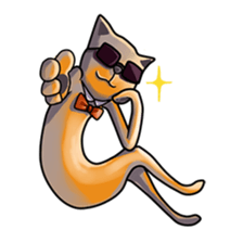 Skinny Cat sticker #12658114