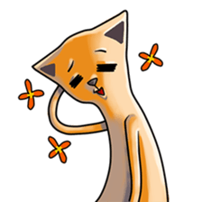 Skinny Cat sticker #12658115