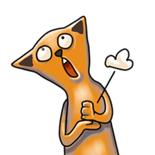 Skinny Cat sticker #12658120