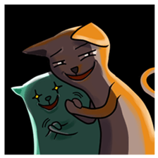 Skinny Cat sticker #12658122