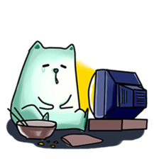 Skinny Cat sticker #12658125