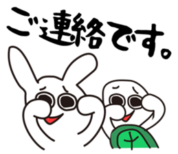 The Tortoise and the Hare. sticker #12659086