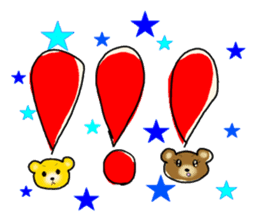 Kuma 's English lesson 3 sticker #12659194