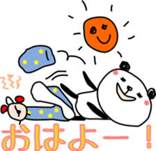 Drinking Happy Panda sticker #12659230