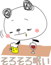 Drinking Happy Panda sticker #12659248