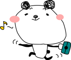 Drinking Happy Panda sticker #12659256