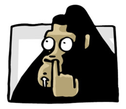 the stupid gorilla sticker #12659514