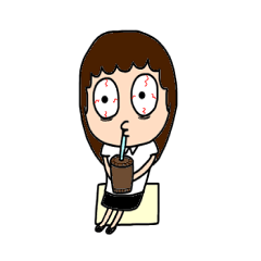 Insomnia girl sticker 2