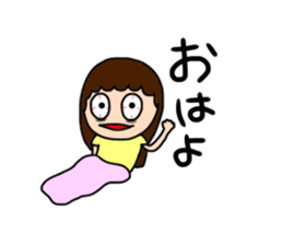 Insomnia girl sticker 2 sticker #12659630